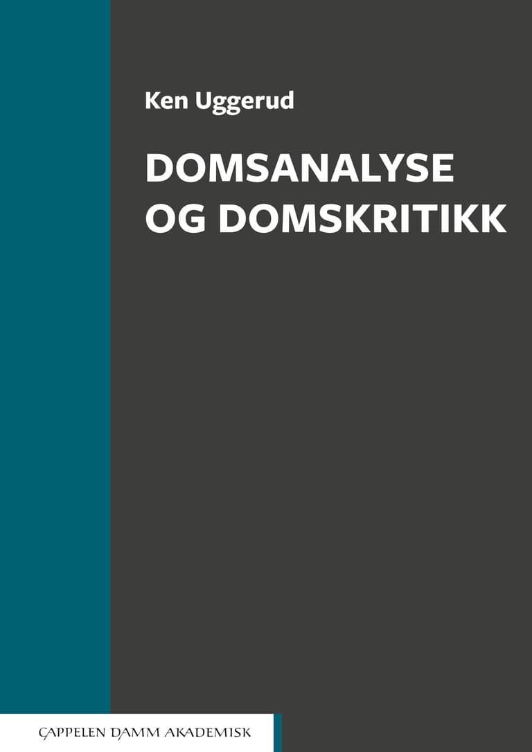 Omslag Domsanalyse og domskritikk av Ken Uggerud (Ebok)