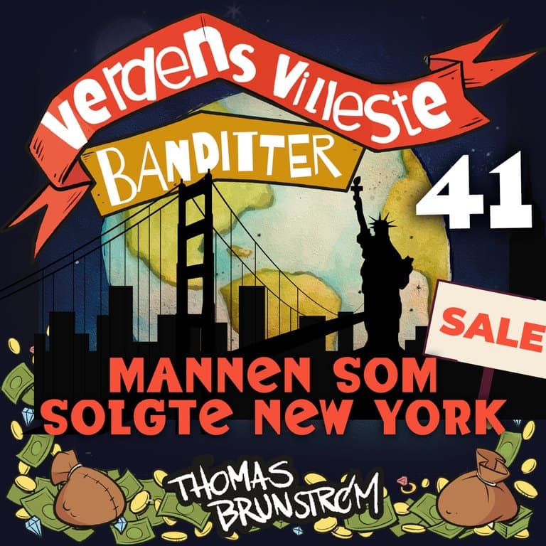 Omslag Mannen som solgte New York av Thomas Brunstrøm (Lydbok)