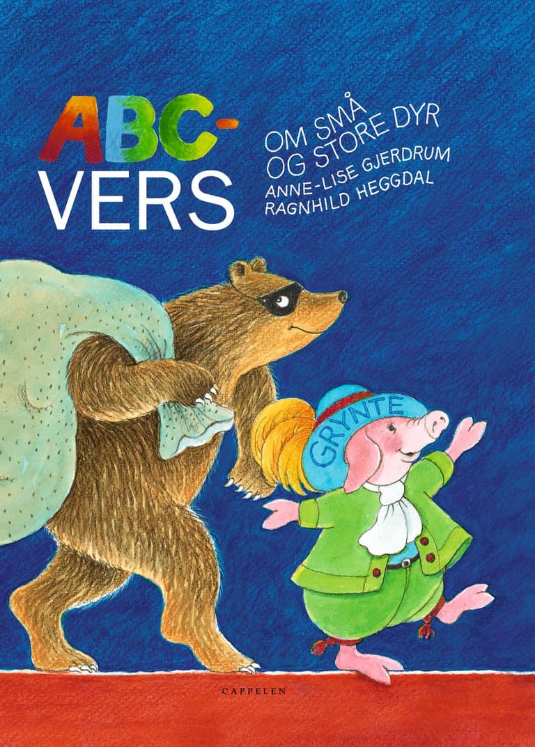 Omslag Abc-vers om små og store dyr av Anne-Lise Gjerdrum (Ebok)