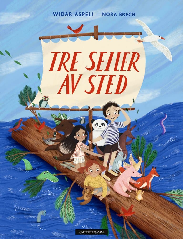 Omslag Tre seiler av sted av Widar Aspeli (Ebok)