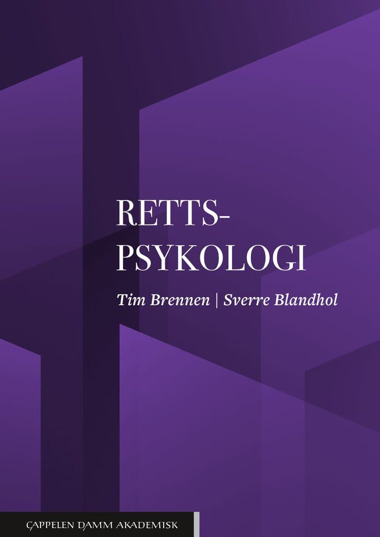 Omslag Rettspsykologi av Tim Brennen og Sverre Blandhol (Ebok)