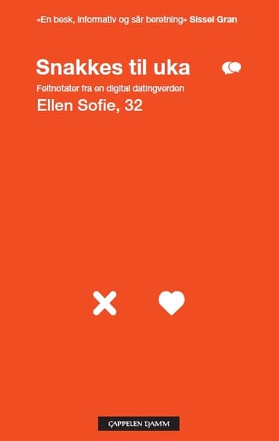 Omslag Snakkes til uka av Ellen Sofie Lauritzen (Heftet)