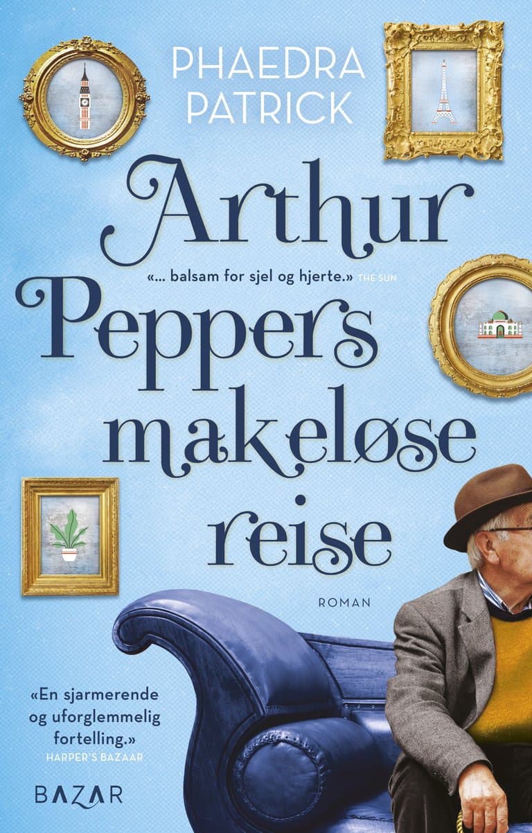 Omslag Arthur Peppers makeløse reise av Phaedra Patrick (Ebok)