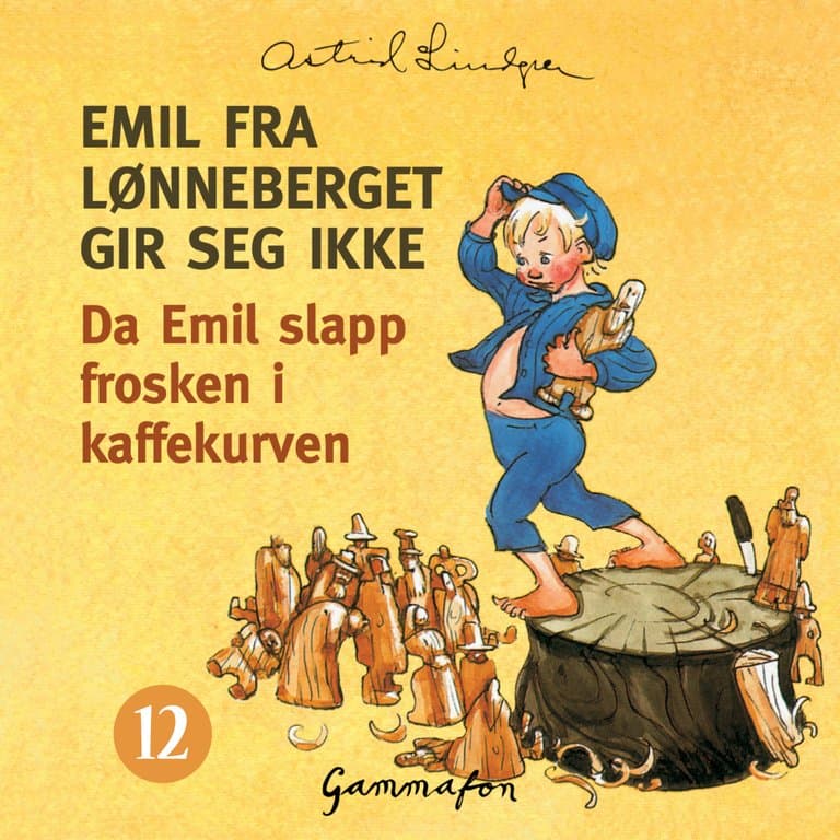 Omslag Da Emil slapp frosken i kaffekurven, og etterpå gjorde så gale streker at det nesten ikke kan fortelle av Astrid Lindgren (Lydbok)