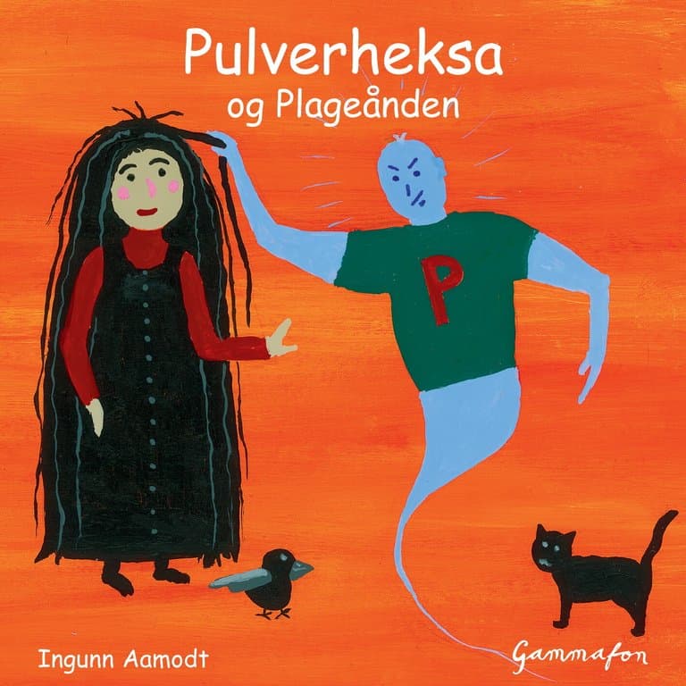 Omslag Pulverheksa og Plageånden av Ingunn Aamodt (Lydbok)
