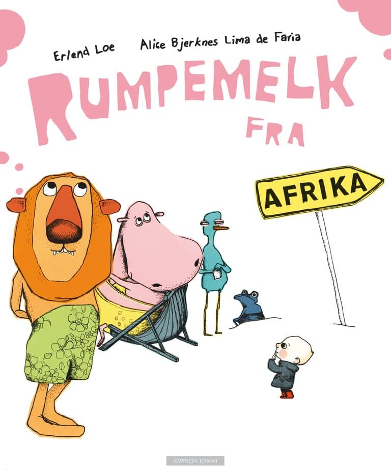 Omslag Rumpemelk fra Afrika av Erlend Loe og Alice Bjerknes Lima De Faria (Ebok)