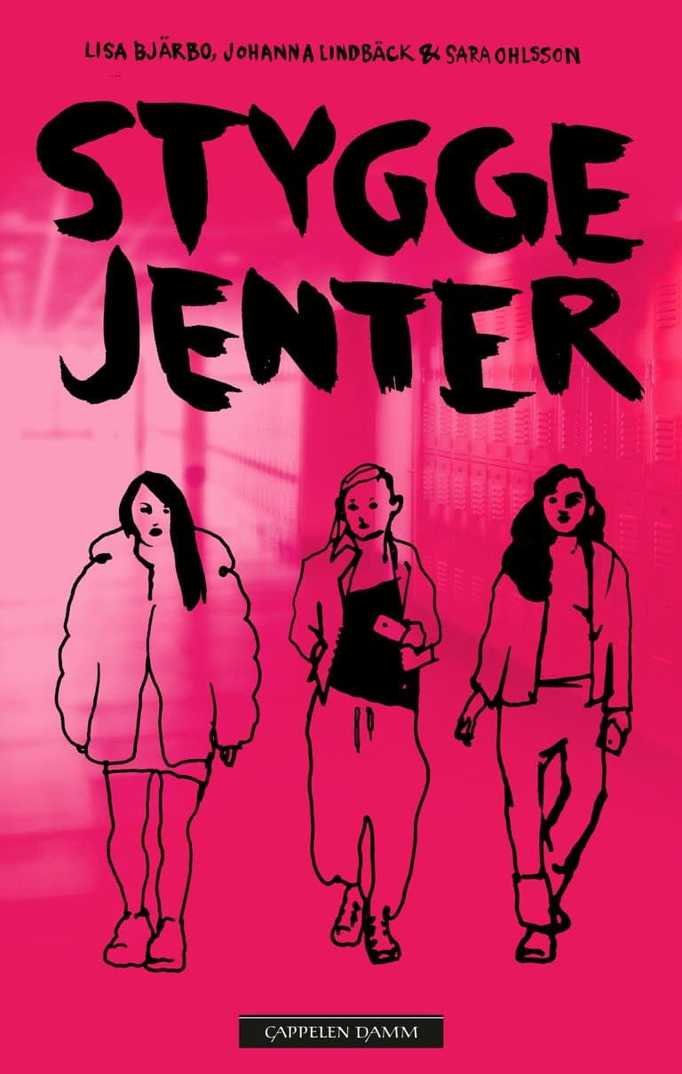 Omslag Stygge jenter av Lisa Bjärbo, Johanna Lindbäck og Sara Ohlsson (Heftet)