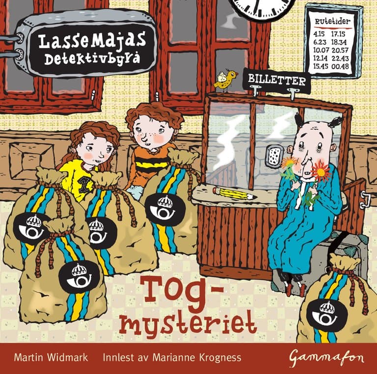 Omslag LasseMaja - Togmysteriet av Martin Widmark (Lydbok)