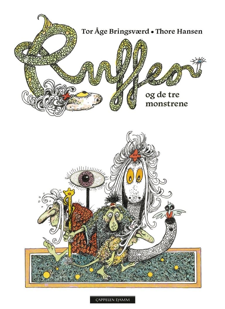 Omslag Ruffen og de tre monstrene av Tor Åge Bringsværd (Ebok)
