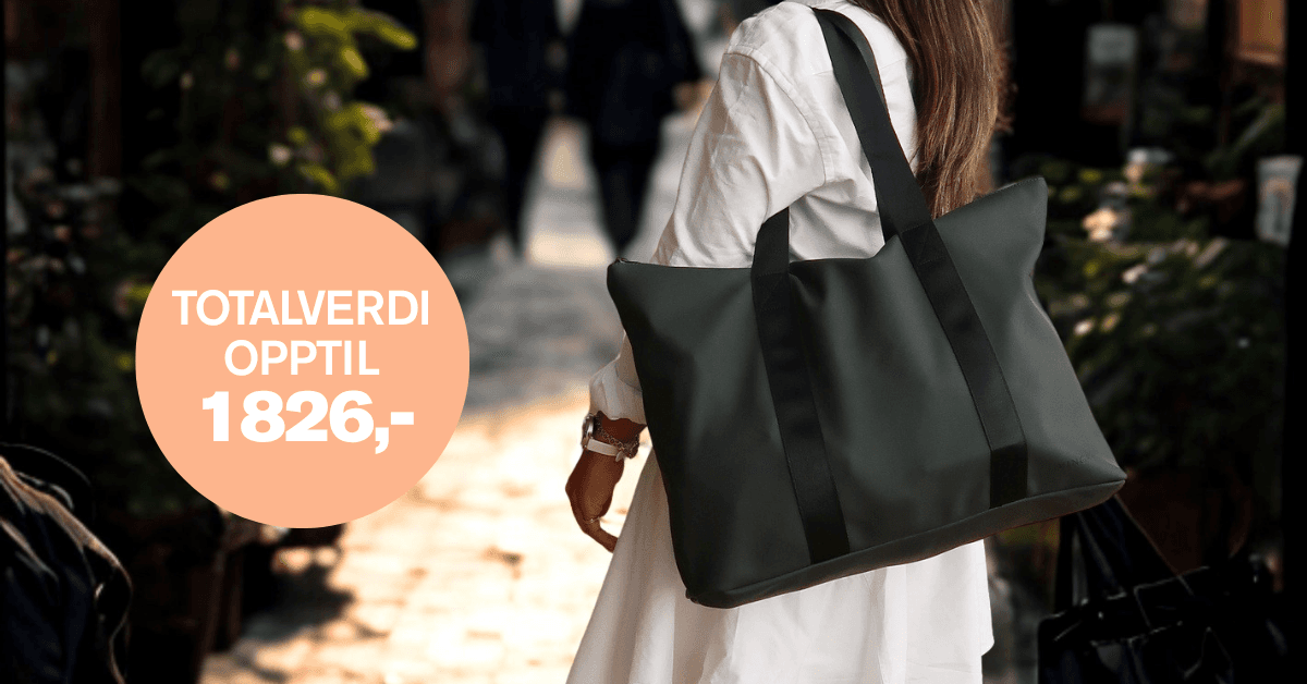 Få flott totebag + 3 bøker GRATIS*