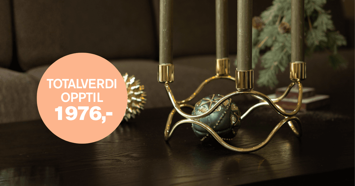 Få nydelig Stiernholm adventsstake + 3 bøker GRATIS*