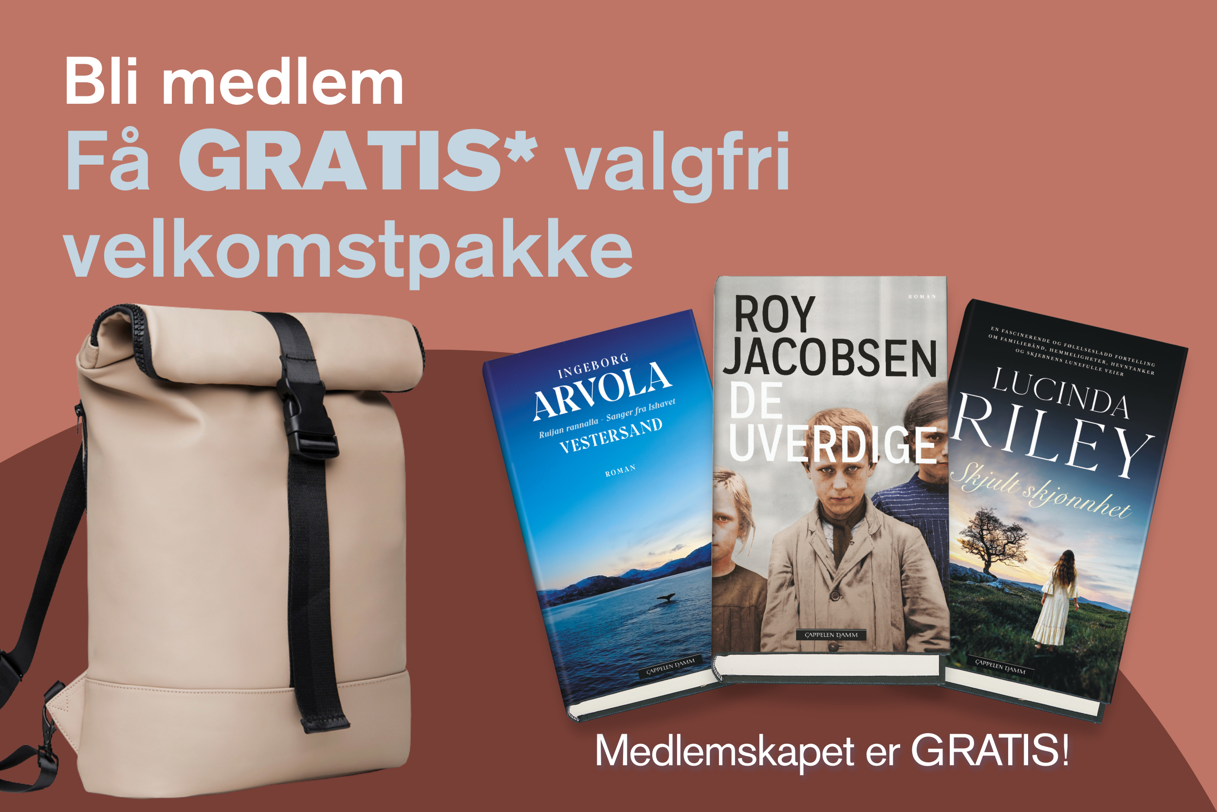 Bli medlem i Bestselgerklubben - medlemskapet er GRATIS!
