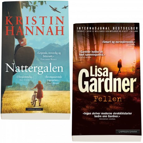 Pocketpakke: Nattergalen og Fellen! av Lisa Gardner og Kristin Hannah (Pakke)