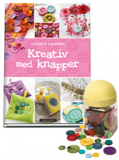 Omslag - Kreativ med knapper og Boks med knapper i mange farger