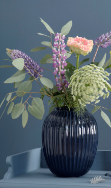 Kähler Hammershøi vase, mørk blå