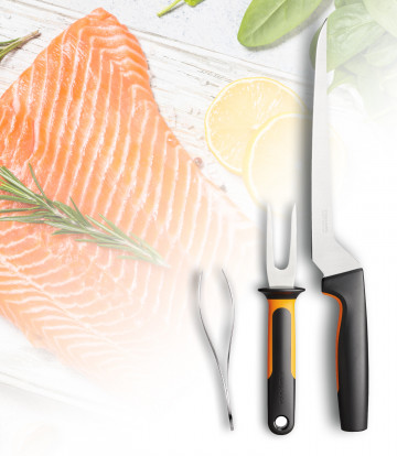Fiskars Functional Form fiskesett, 3 deler | Bestselgerklubben