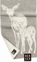 Jacquard vevd ullpledd - Berger