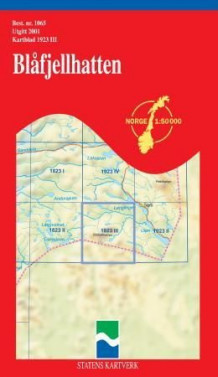 Blåfjellhatten (Kart, falset)