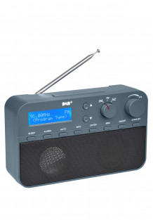 Dab+ radio, skifergrå