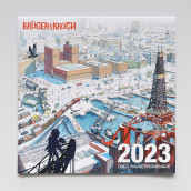 Krüger & Krogh veggkalender 2023 av Bjarte Agdestein, Ronald Kabíček og Endre Skandfer (Kalender)