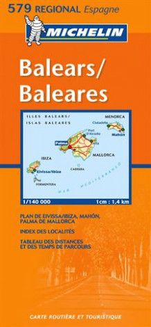 Mallorca, Menorca, Ibiza av Michelin (Kart, falset)