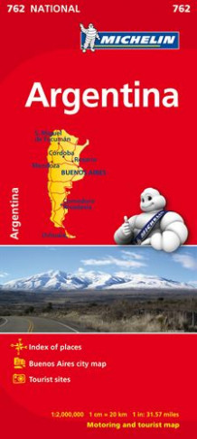 Argentina (MI 762) av Michelin (Kart, falset)