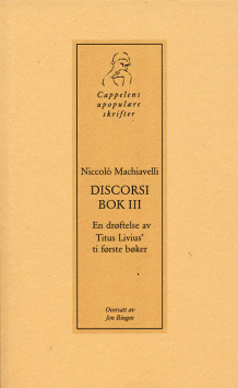 Discorsi, bok III av Niccolò Machiavelli (Heftet)