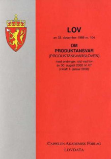 Produktansvarsloven (Heftet)