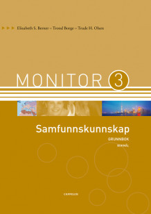 Monitor 3 Samfunnskunnskap Grunnbok av Elisabeth S Berner (Innbundet)