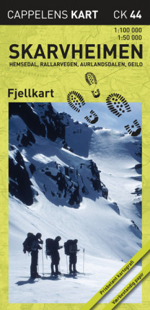 Skarvheimen fjellkart (CK 44) (Kart, falset)