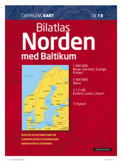 Norden bilatlas med Baltikum (CK 19) av Liber Kartor (Spiral)