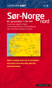 CK 2 Sør-Norge nord 2012 f av Cappelen Damm kart (Kart, falset)