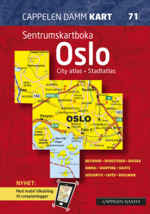 Sentrumskartboka Oslo 2013-2015 av Cappelen Damm kart (Spiral)