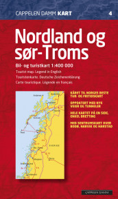 CK 4 Nordland og sør-Troms 2013 f av Cappelen Damm kart (Kart, falset)