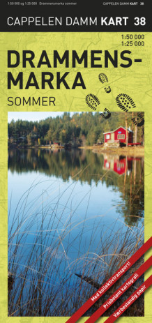 Drammensmarka sommer turkart (CK 38) (Kart, falset)