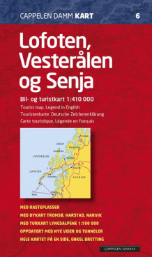 CK 6 Lofoten, Vesterålen og Senja 2015 f (Kart, falset)