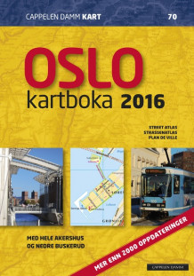 Oslokartboka 2016 av Cappelen Damm kart (Spiral)
