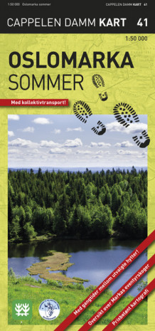 Oslomarka sommer turkart (CK 41) (Kart, falset)