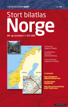 CK 14 Stort bilatlas Norge 2016 (Spiral)