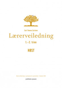 Lærerveiledning 1-2 trinn HØST av Carl Thomas Carlsten (Heftet)