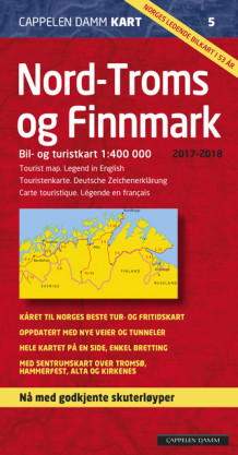 Nord-Troms og Finnmark 2017-2018 brettet (CK 5) (Kart, falset)