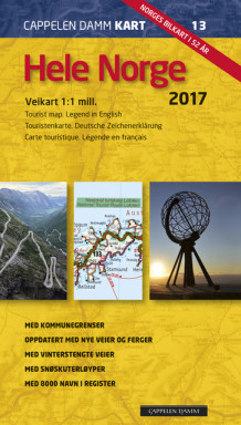 CK 13 Hele Norge 2017 - falset (Kart, falset)