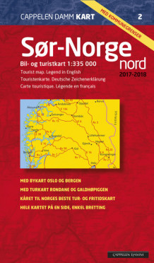 CK 2 Sør-Norge nord f 2017-2018 (Kart, falset)