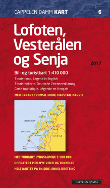 Lofoten, Vesterålen og Senja (Kart, falset)