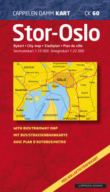 Stor-Oslo bykart 2018-2020 (CK 60) av Cappelen Damm kart (Kart, falset)