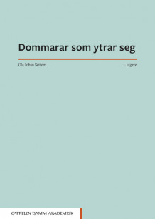 Dommarar som ytrar seg av Ola Johan Settem (Heftet)