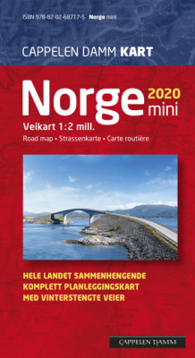 Norge mini brettet 2020/21 av Cappelen Damm kart (Kart, falset)