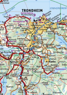 Møre og Trøndelag veggkart 2021 (Kart, plano)