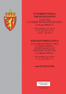 Etterretningstjenesteloven/EOS-kontrolloven m/instrukser (Heftet)
