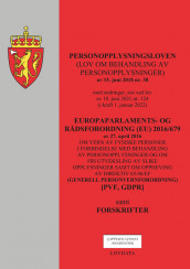Personopplysningsloven m/personvernforordning og forskrifter (Heftet)